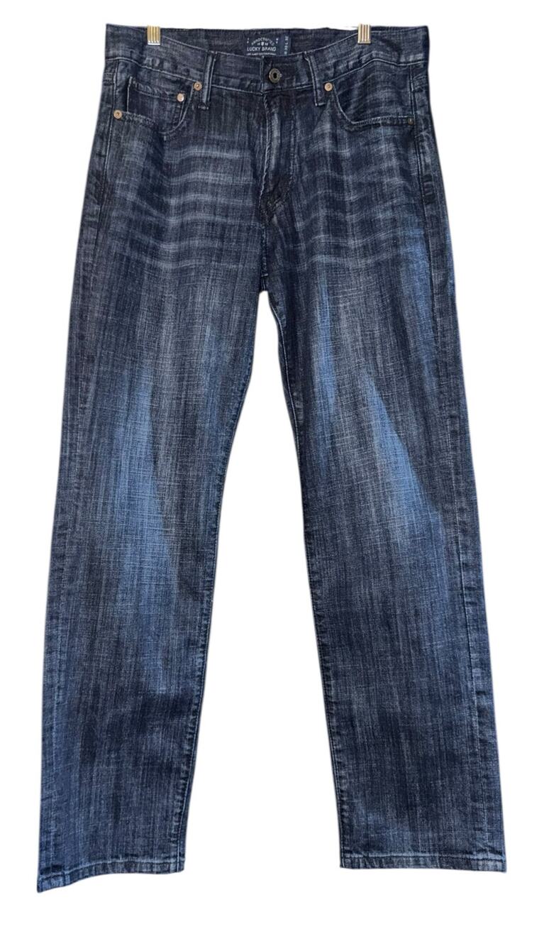 Lucky Brand Dark Wash Jeans Men's 33x32‎ Original Straight Leg Relaxed Blue